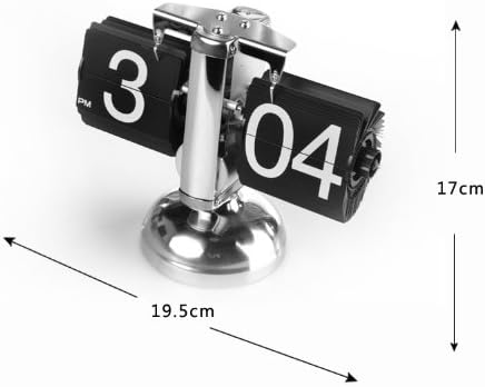 Retro Page flipping Clock. Vintage automatic flip down clock