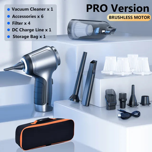 Tornado PRO™ Cordless Car Vacuum and Air Blower. Multi-Function. 95000PA