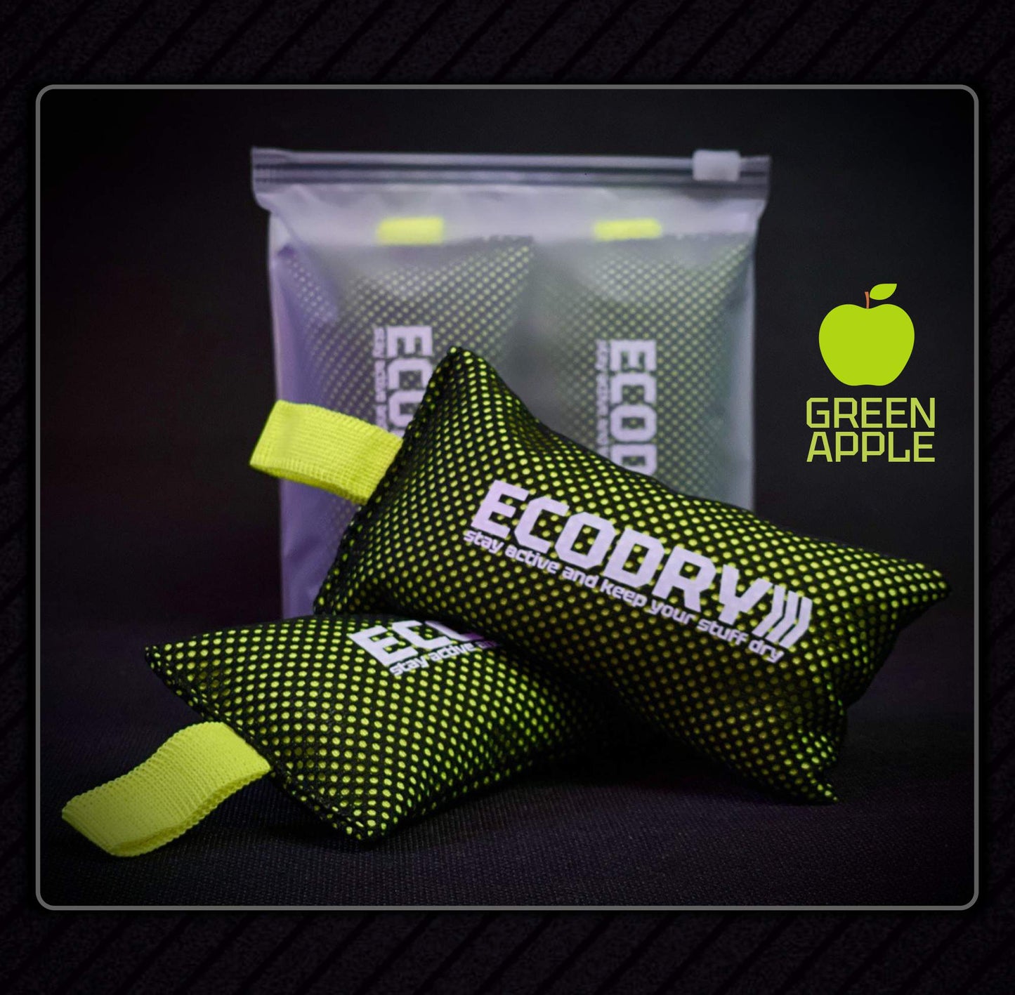 3Pack of Reusable Moisture Absorbing Bags for Footwear and Sports Gear