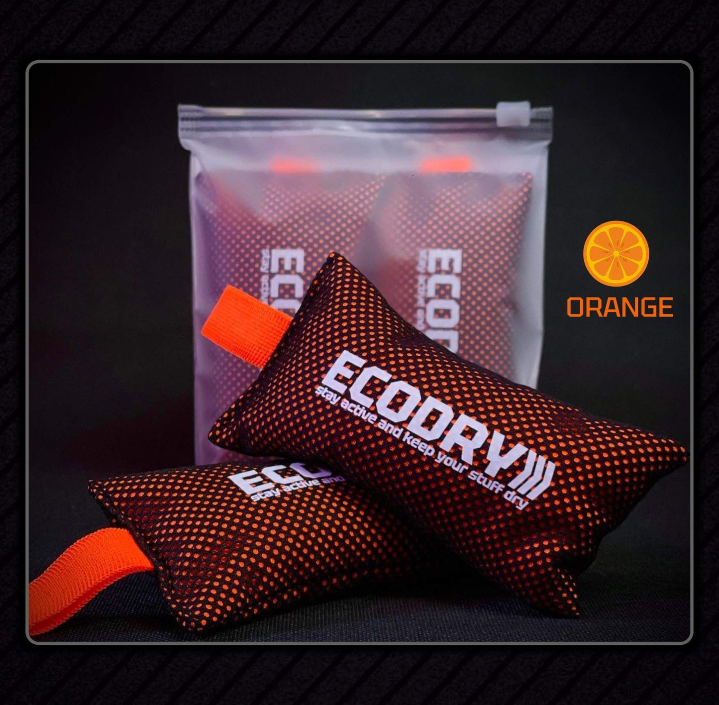 3Pack of Reusable Moisture Absorbing Bags for Footwear and Sports Gear