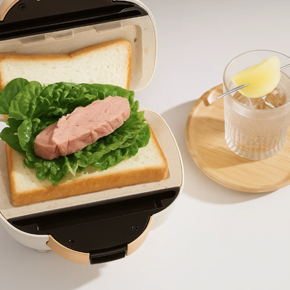 Mini Sandwich Panini Maker – Quick Breakfast & Snack Solution + FREE Digital Recipe Book
